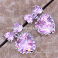 Korean Fashion Teenager Ohrstecker Messing Schmuck koreanischer Amethyst Schmuck